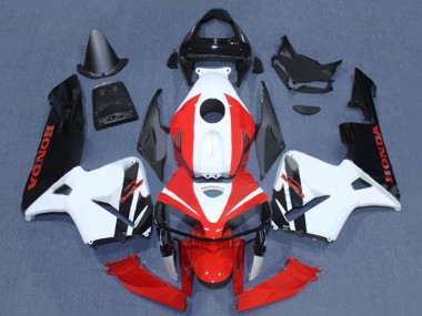 Best 2005-2006 Honda CBR600RR Motorcycle Fairings - Black White Red