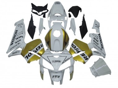 Best 2005-2006 Honda CBR600RR Motorcycle Fairings - White Gold Repsol
