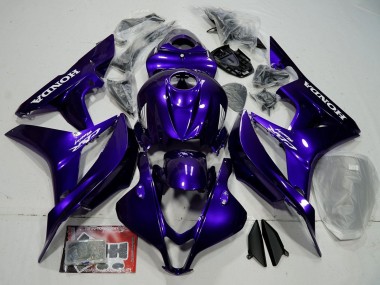 Best 2007-2008 Honda CBR600RR Bike Fairings - Blue Glossy Black