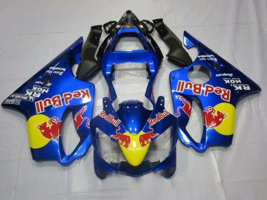 Best 2001-2003 Honda CBR600 F4i Motorcycle Fairings - Blue Yellow Red Bull
