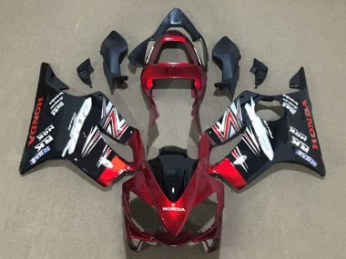 Best 2001-2003 Honda CBR600 F4i Motorcycle Fairings - Candy Red Glossy Black