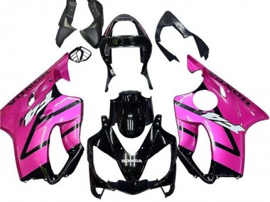 Best 2001-2003 Honda CBR600 F4i Motorcycle Fairing - Pink Glossy Black Stripe