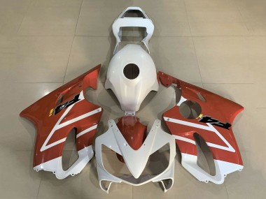 Best 2001-2003 Honda CBR600 F4i Motorcycle Fairings - White Orange