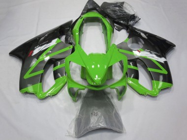 Best 2004-2007 Honda CBR600 F4i Motorcycle Fairings - Green Grey Glossy Black