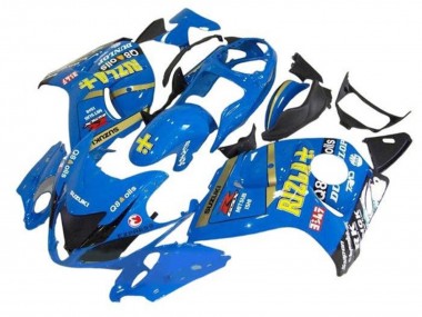 Best 2008-2020 Blue Gold Rizla Suzuki GSXR 1300 Hayabusa Motorcycle Fairings