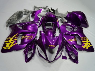 Best 2008-2020 Purple Yellow Suzuki GSXR 1300 Hayabusa Motorcycle Fairings