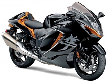 Best 2021-2025 Black Gold Suzuki GSXR 1300 Hayabusa Motorcycle Fairings