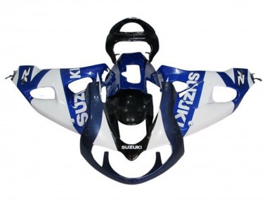 Best 1998-2003 Suzuki TL1000R Motorcycle Fairings - White Blue Black