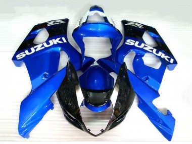Best 2003-2004 Suzuki GSXR 1000 Motorcycle Fairings - Blue Black White