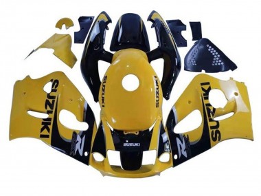 Best 1996-2000 Suzuki GSXR 600 / GSXR 750 Motorcycle Fairings - Yellow Black