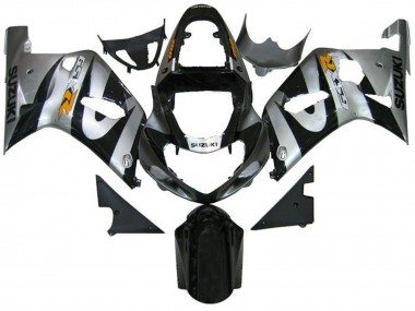 Best 2001-2003 Suzuki GSXR 600 / GSXR 750 Motorcycle Fairings - Silver Black Yellow