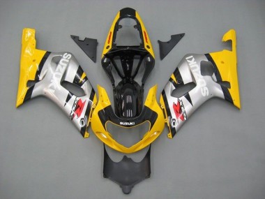 Best 2001-2003 Suzuki GSXR 600 / GSXR 750 Motorcycle Fairings - Yellow Silver Glossy Black Red