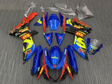 Best 2011-2024 Suzuki GSXR 600 / GSXR 750 Motorcycle Fairings - Blue Red Yellow Black