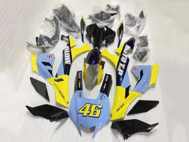 Best 2020-2025 Yamaha YZF 1000 R1 Motorcycle Fairings - Blue Yellow Glossy Black Moto T.P 46