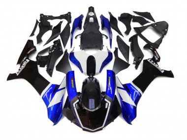 Best 2020-2025 Yamaha YZF 1000 R1 Motorcycle Fairings - Blue White Black Akropovic