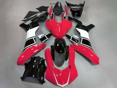 Best 2020-2025 Yamaha YZF 1000 R1 Motorcycle Fairings - Red White Glossy Black