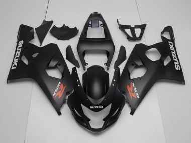 Best 2004-2005 Suzuki GSXR 600 / GSXR 750 Motorcycle Fairings - Matte Black Red White