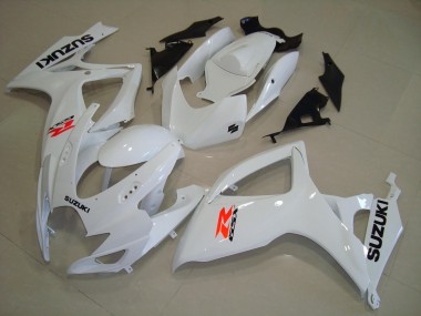 Best 2004-2005 Suzuki GSXR 600 / GSXR 750 Motorcycle Fairings - White Red Black
