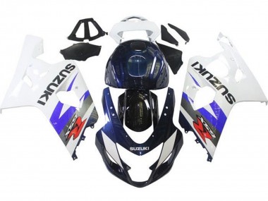 Best 2004-2005 Suzuki GSXR 600 / GSXR 750 Motorcycle Fairings - White Blue Black Red