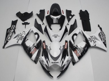 Best 2006-2007 Suzuki GSXR 600 / GSXR 750 Motorcycle Fairings - White Black Red Corona Extra Motul Alstare