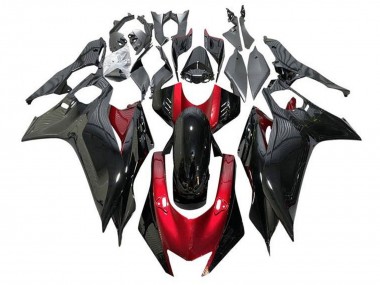 Best 2017-2023 Yamaha YZF R6 Motorcycle Fairings - Red Glossy Black