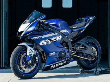 Best 2017-2023 Yamaha YZF R6 Motorcycle Fairings - Blue Silver GYTR