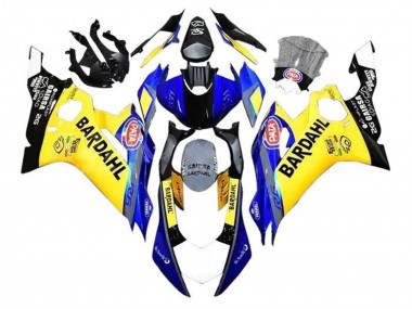Best 2017-2023 Yamaha YZF R6 Motorcycle Fairings - Yellow Blue Black Bardahl