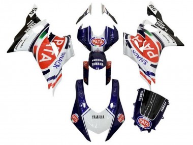 Best 2017-2023 Yamaha YZF R6 Motorcycle Fairings - White Blue Red Black Pata
