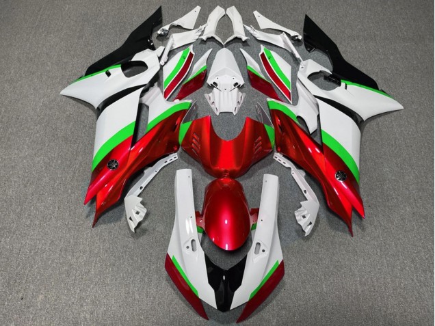 2017-2023 Yamaha YZF R6 Motorcycle Fairings - White Neon Green Red Black