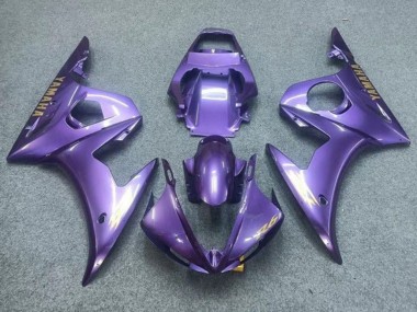 Best 2003-2004 Yamaha YZF R6 Motorcycle Fairings - Purple Gold Decals
