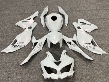 Best 2019-2025 Kawasaki ZX4R ZX-4RR Motorcycle Fairings - Pearl White Black