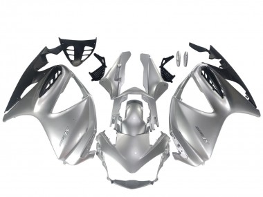 Best 2002-2016 Honda ST1300 Motorcycle Fairing - Silver Matte Black