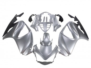 Best 2002-2016 Honda ST1300 Motorcycle Fairings - Silver Matte Black