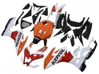 Best 2012-2018 Aprilia RS4 50 125 Motorcycle Fairings - Orange White Red Glossy Black Repsol