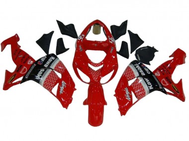 Best 2006-2007 Kawasaki ZX10R Motorcycle Fairings - Red Silver Grey Black Elf 56