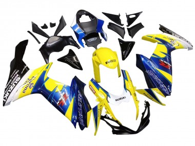 Best 2011-2024 Suzuki GSXR 600/750 Motorcycle Fairings - Yellow Blue White Black Corona Extra Alstare