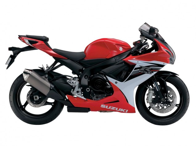 2011-2024 Suzuki GSXR 600/750 Motorcycle Fairings - Red White Black