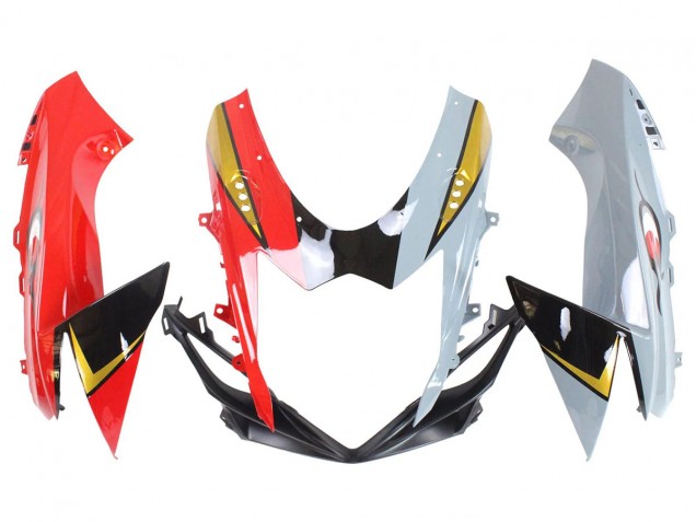 2011-2024 Suzuki GSXR 600/750 Motorcycle Fairings - Red Gold Grey Black White Shark