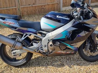 Best 2002-2003 Kawasaki Ninja ZX9R Motorcycle Fairings - Blue Silver
