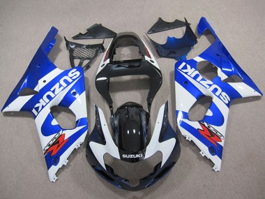Best 2000-2002 Suzuki GSXR 1000 Motorcycle Fairings - Blue White Black Red