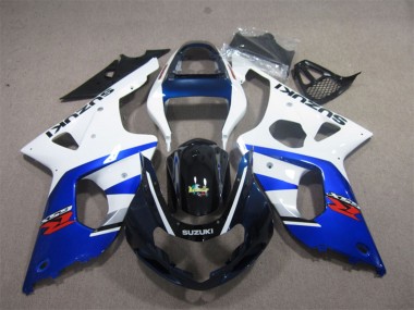 Best 2000-2002 Suzuki GSXR 1000 Motorcycle Fairings - White Blue Glossy Black Red
