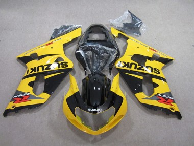 Best 2001-2003 Suzuki GSXR 600 Motorcycle Fairings - Yellow Black