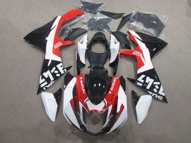 Best 2011-2024 Suzuki GSXR 600 Motorcycle Fairings - Black Red White