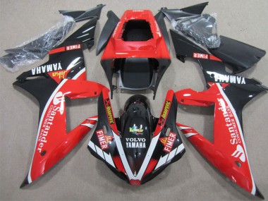 Best 2002-2003 Yamaha YZF R1 Motorcycle Fairings - Red White Black Fimer Santander