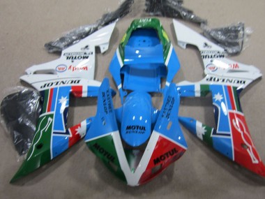 Best 2002-2003 Yamaha YZF R1 Motorcycle Fairings - White Blue Green Red Black Motul