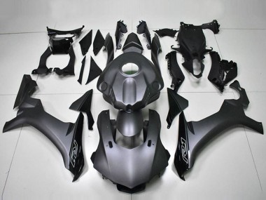 Best 2015-2019 Yamaha YZF R1 Motorcycle Fairing - Matte Black Glossy Black