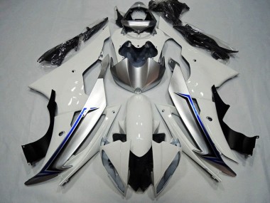 Best 2008-2016 Yamaha YZF R6 Motorcycle Fairing Kits - White Blue Black