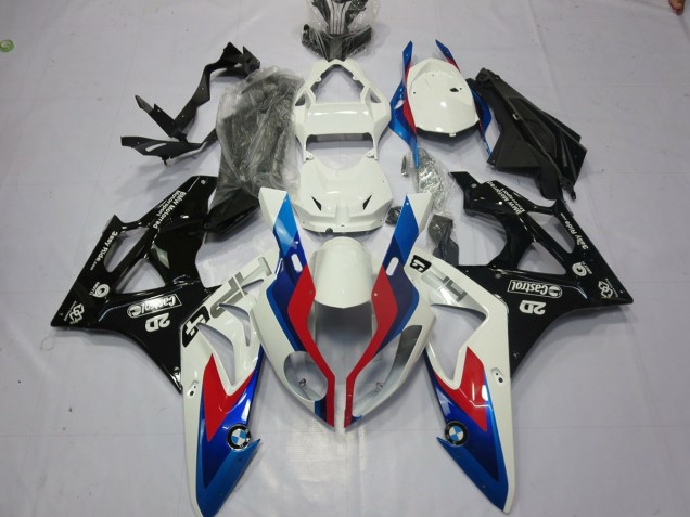 Alien Blue and White 2009-2014 S1000RR Motorcycle Fairings
