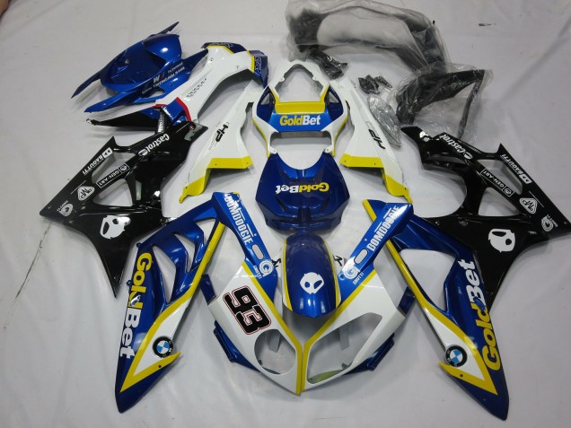 Alien Blue and White 2009-2014 S1000RR Motorcycle Fairings