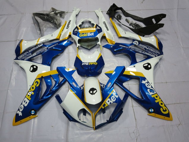 Alien Blue and White 2009-2014 S1000RR Motorcycle Fairings